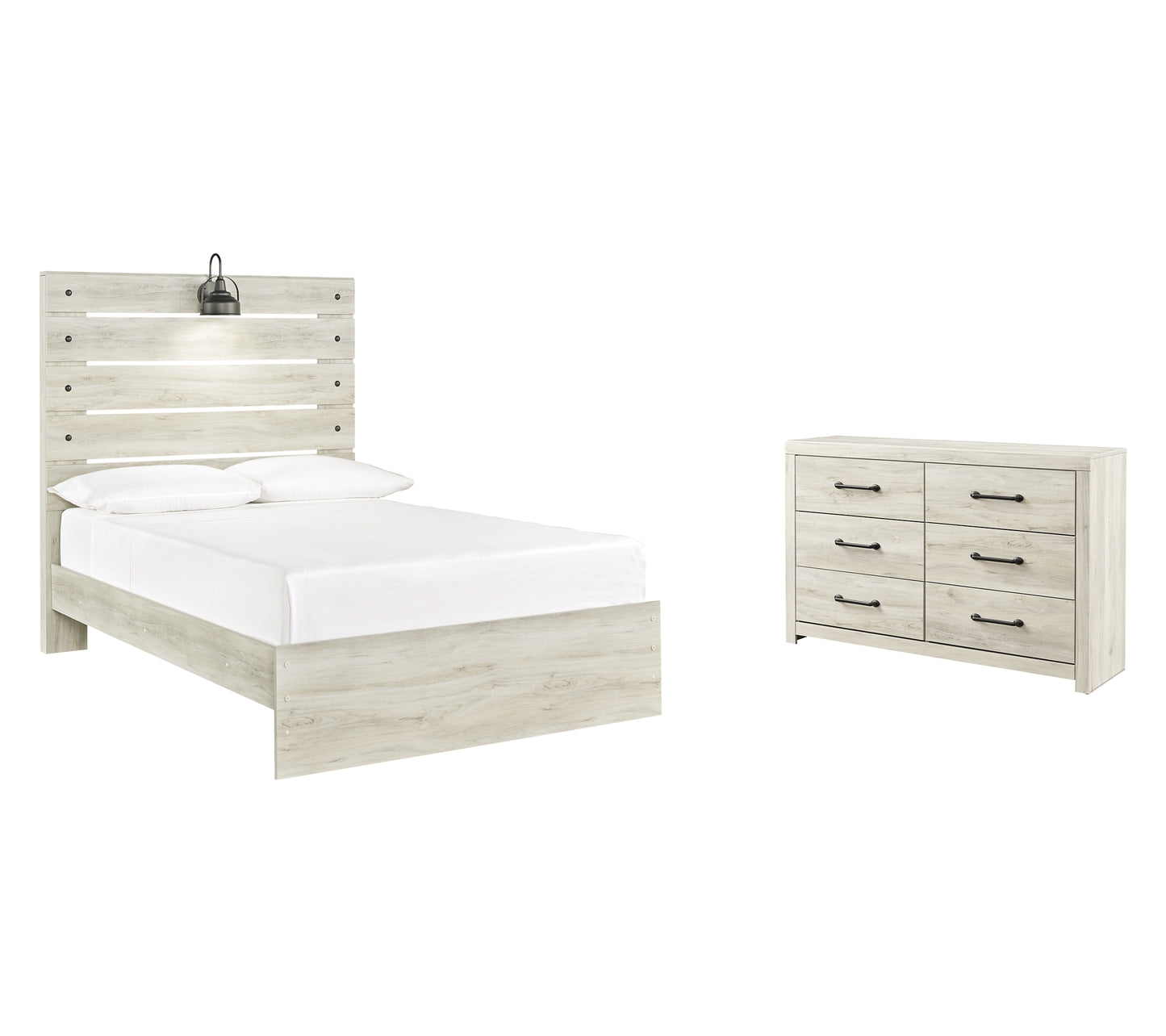 Cambeck  Panel Bed With Dresser
