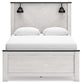Schoenberg Queen Panel Bed with Mirrored Dresser, Chest and Nightstand