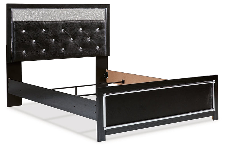 Kaydell Queen Upholstered Panel Bed with Dresser