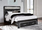 Kaydell Queen Upholstered Panel Storage Platform Bed with Mirrored Dresser and Chest