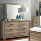 Sun Valley - King California Uphosltered Bed, Dresser & Mirror, Chest, Night Stand