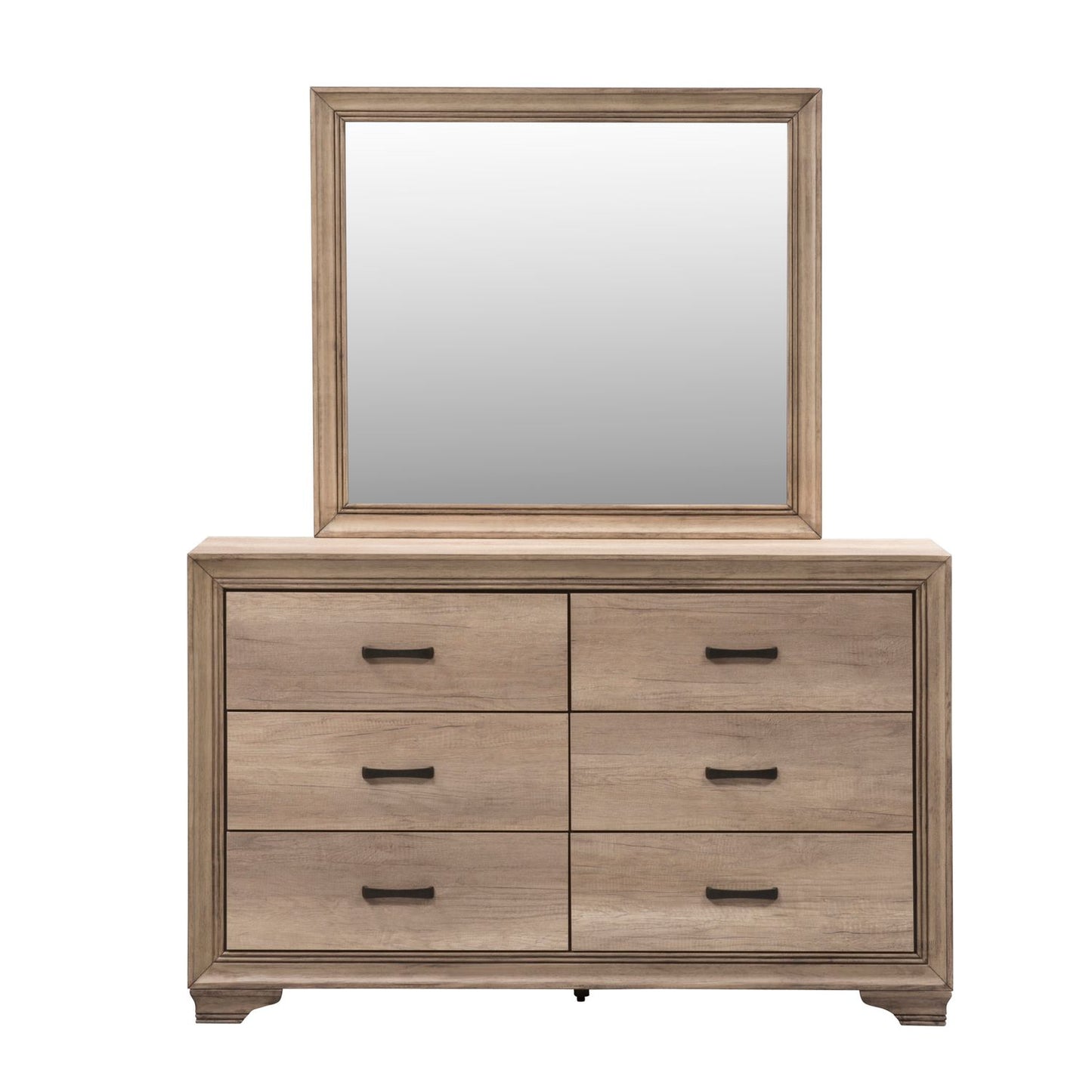 Sun Valley - King California Uphosltered Bed, Dresser & Mirror, Chest, Night Stand