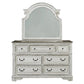 Magnolia Manor - King California Upholstered Sleigh Bed, Dresser & Mirror, Chest, Night Stand