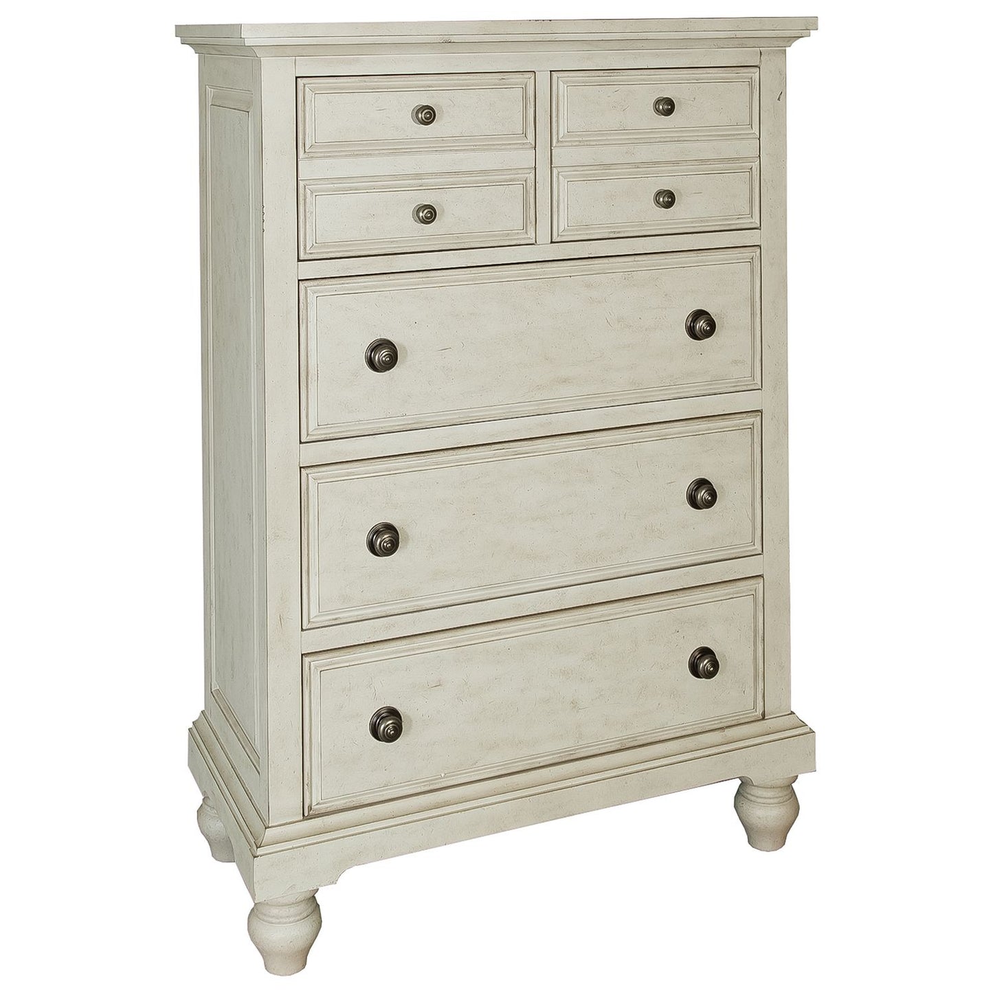 High Country - King Poster Bed, Dresser & Mirror, Chest, Night Stand