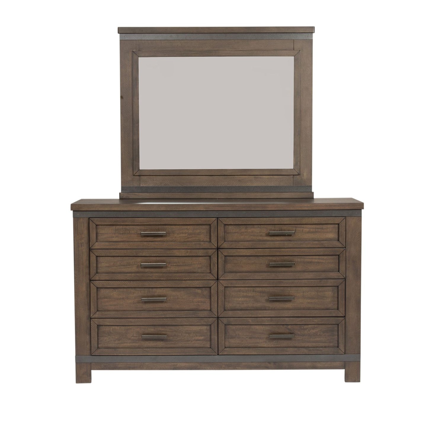 Thornwood Hills - King Two Sided Storage Bed, Dresser & Mirror, Chest, Night Stand