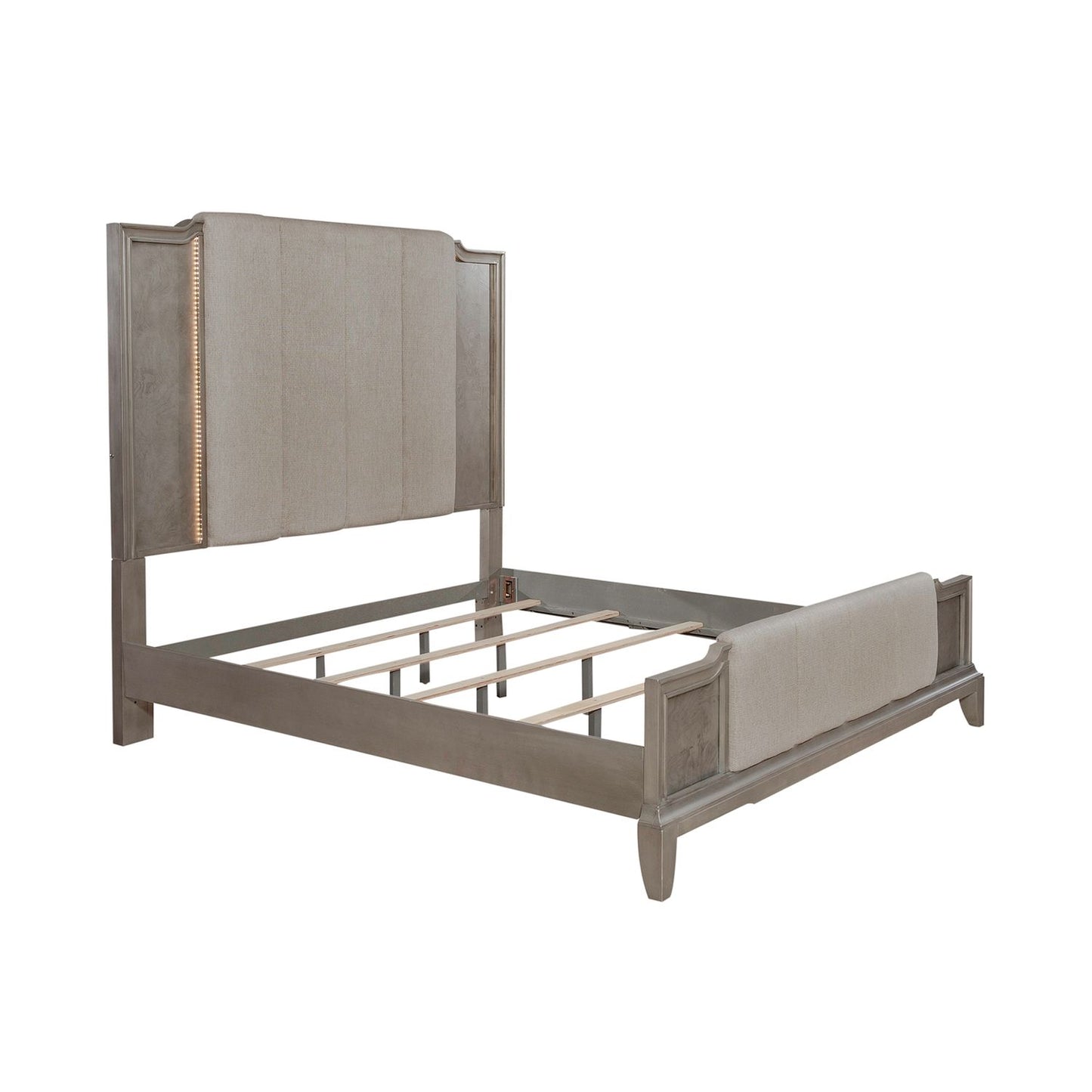 Montage - King California Upholstered Bed, Dresser & Mirror, Night Stand