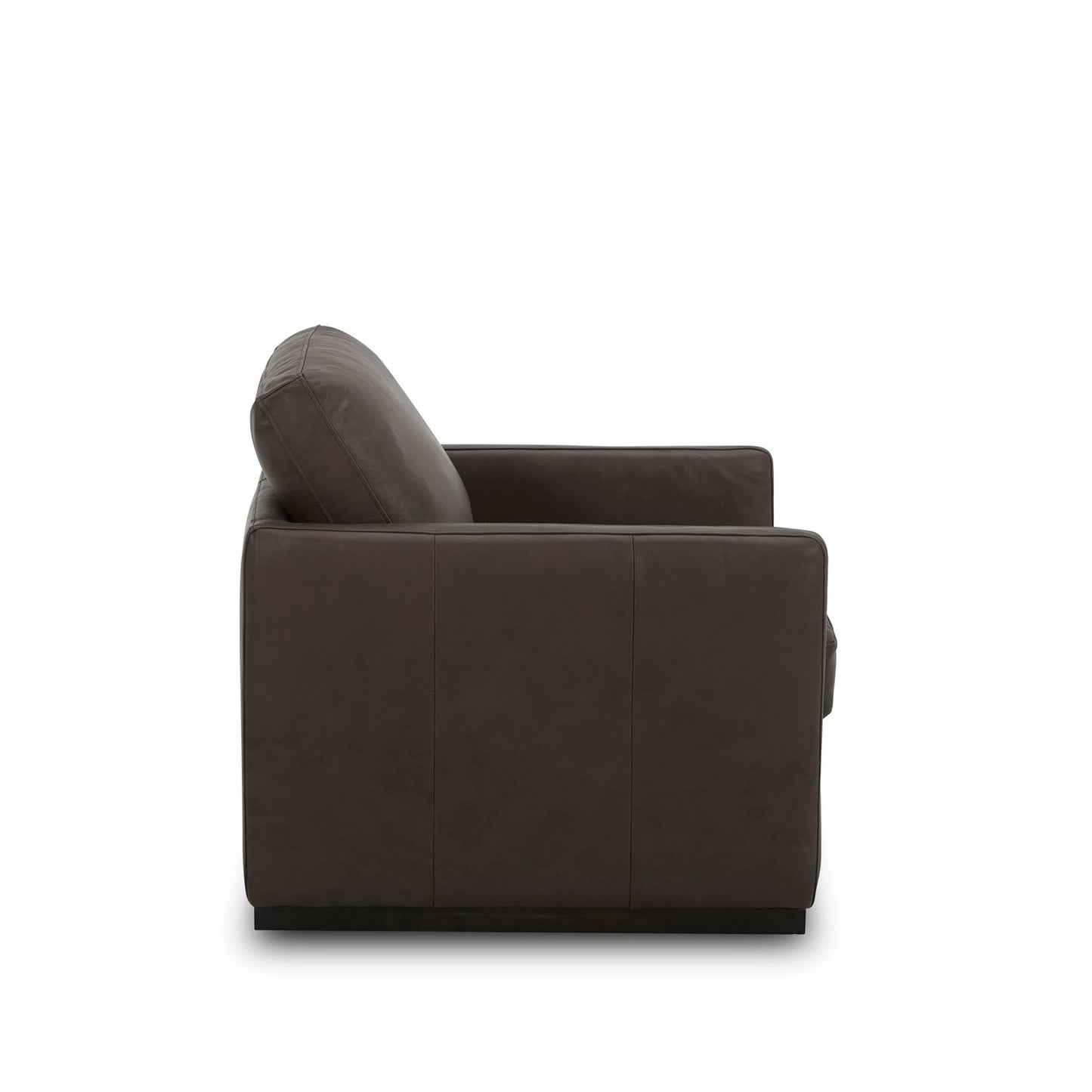 Weston - Leather Swivel Accent Chair - Timber
